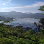 Pemandangan Rowo Jombor di Bayat, Klaten, dilihat dari ketinggian