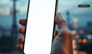 Sisa Kuota Internet Tak Boleh Hangus, Tapi Belum Tentu Rollover: Ini Isi Aturan Komdigi dan Respons Operator Ilustrasi AI tangan memegang ponsel dengan latar menara seluler